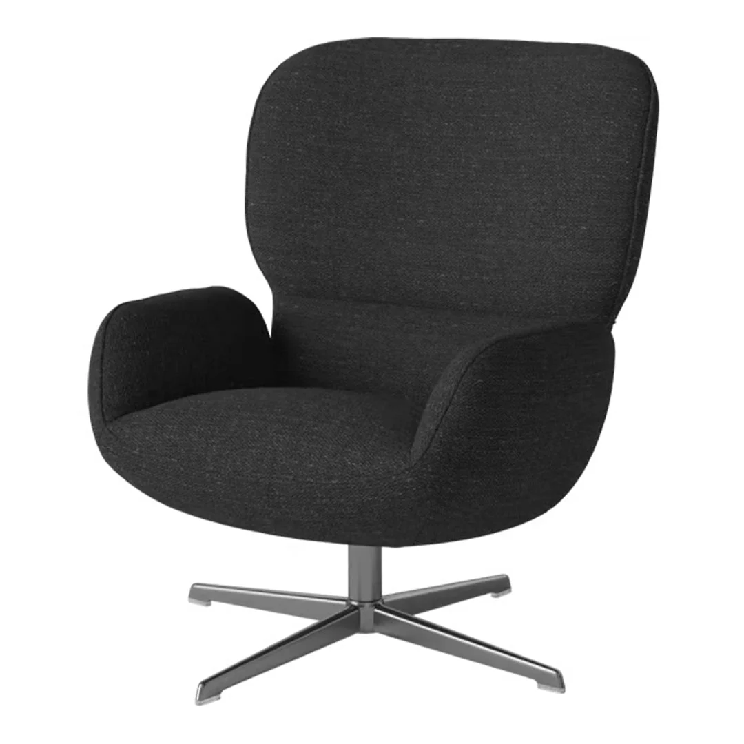 Ripon  Armchair - 4-Star Base - Satin Lacquered Steel - Image 16