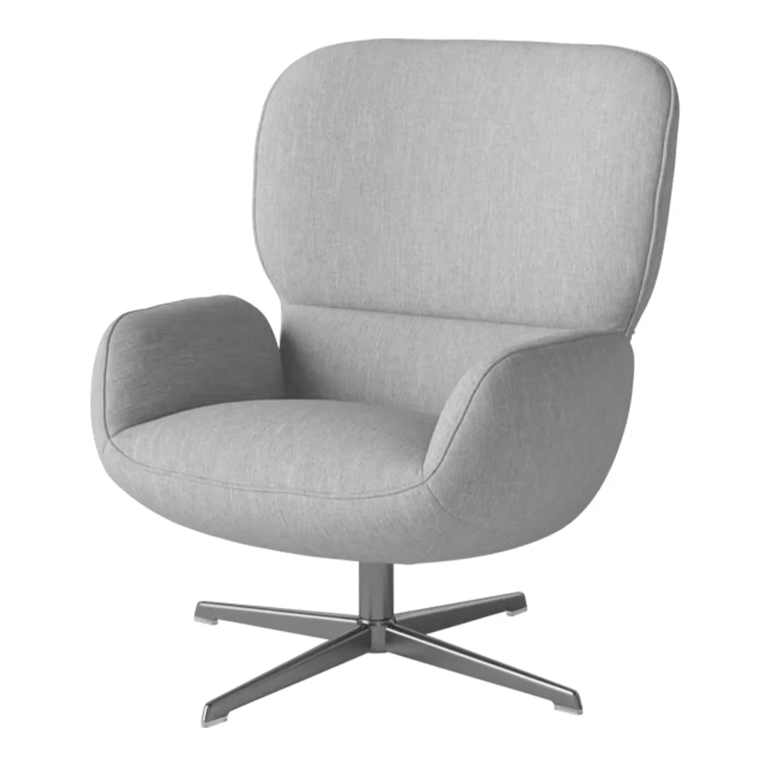 Ripon  Armchair - 4-Star Base - Satin Lacquered Steel - Image 59