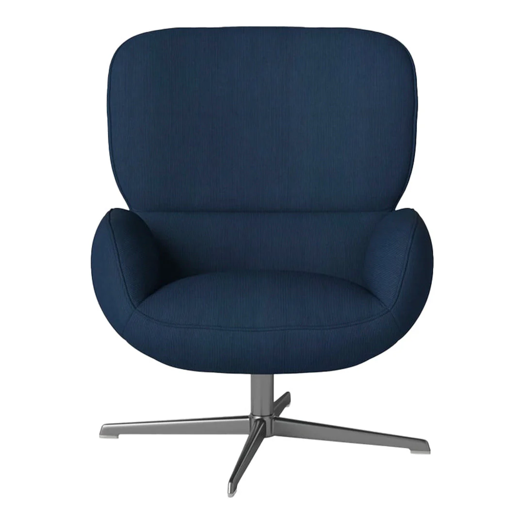 Ripon  Armchair - 4-Star Base - Satin Lacquered Steel - Image 6