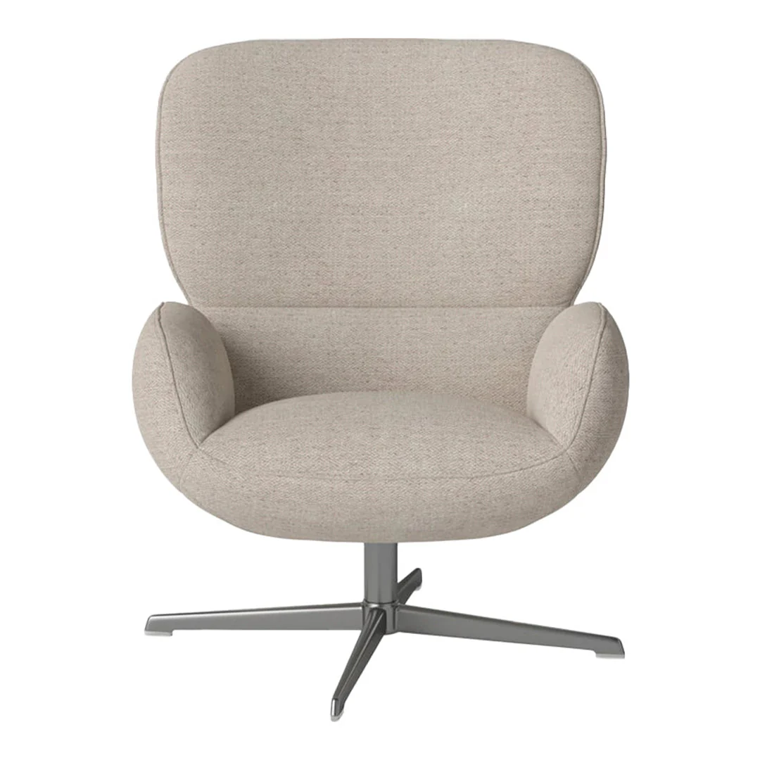 Ripon  Armchair - 4-Star Base - Satin Lacquered Steel - Image 62