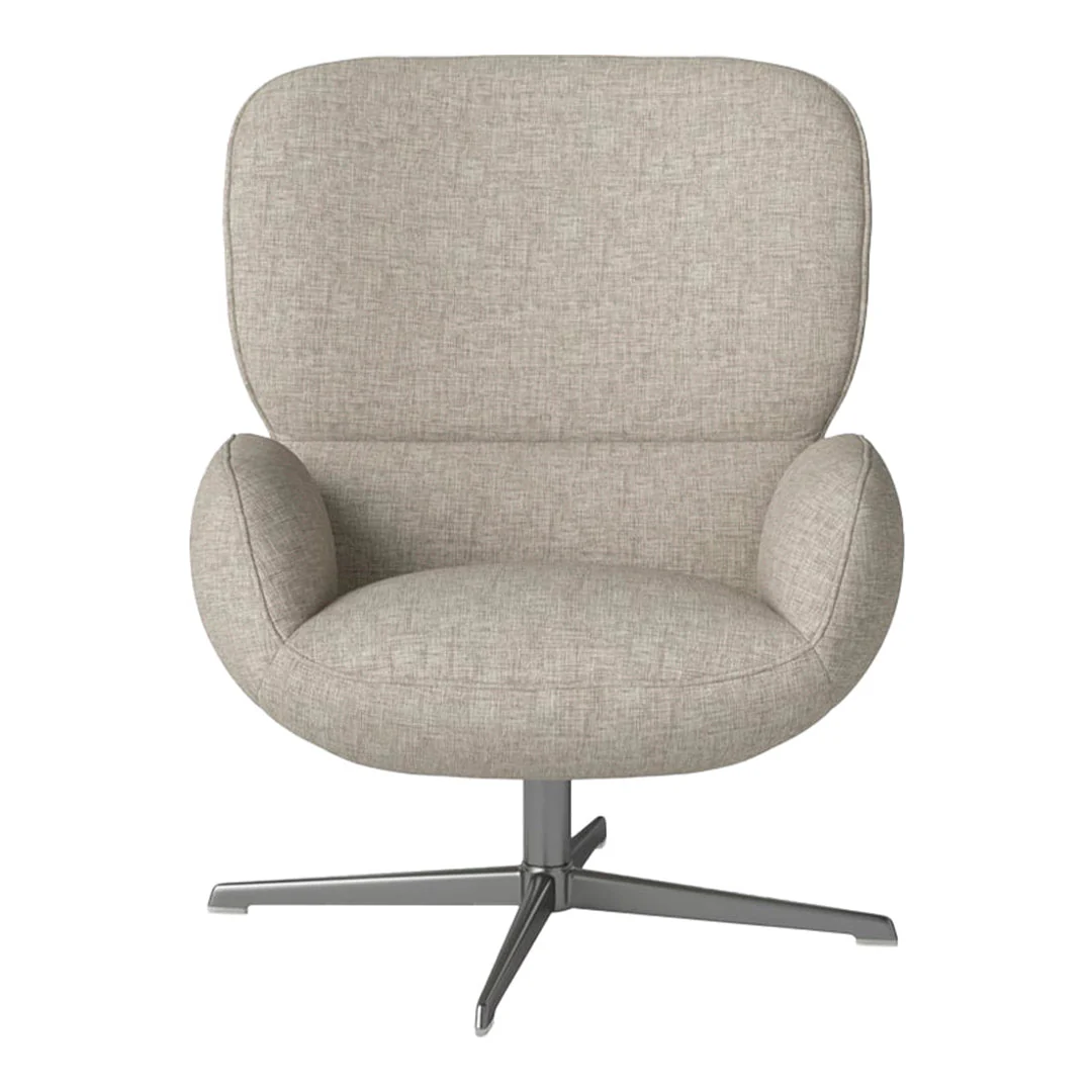 Ripon  Armchair - 4-Star Base - Satin Lacquered Steel - Image 89
