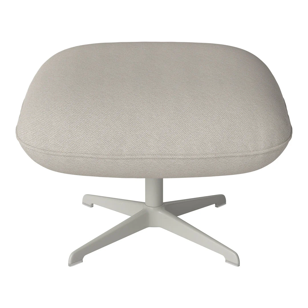 Ripon Footstool - 4-Star Base - Grey Lacquered Steel - Image 103