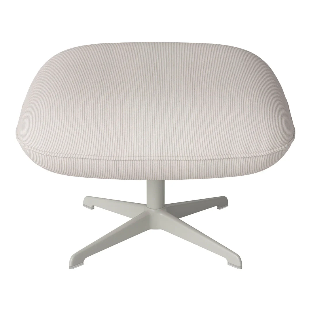 Ripon Footstool - 4-Star Base - Grey Lacquered Steel - Image 22