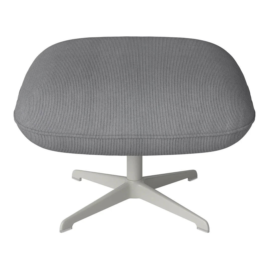 Ripon Footstool - 4-Star Base - Grey Lacquered Steel - Image 44