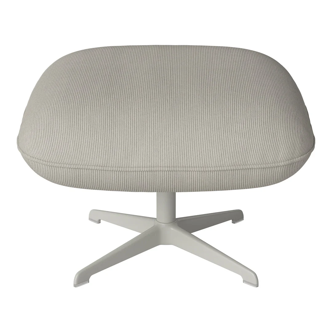 Ripon Footstool - 4-Star Base - Grey Lacquered Steel - Image 45