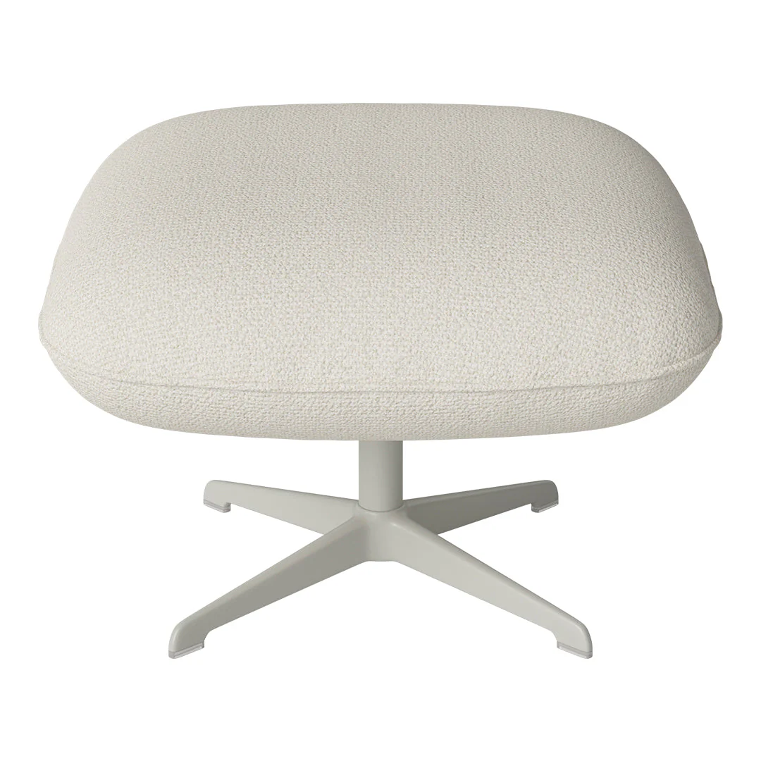 Ripon Footstool - 4-Star Base - Grey Lacquered Steel - Image 77