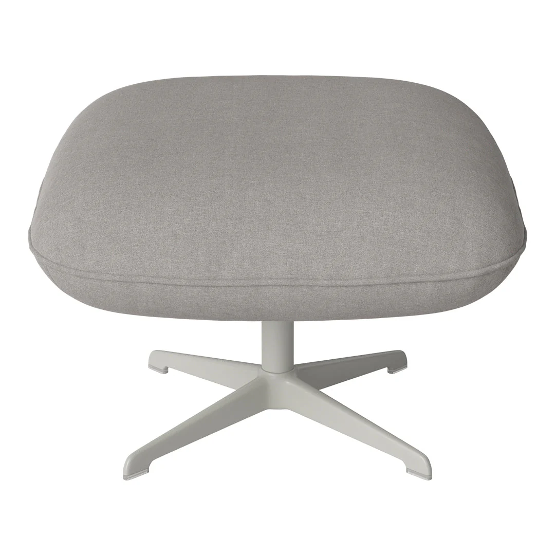 Ripon Footstool - 4-Star Base - Grey Lacquered Steel - Image 87