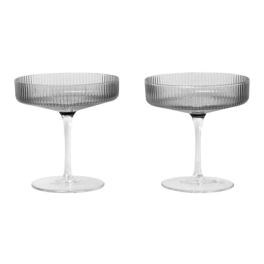 Ripple Champagne Saucer - Set of 2 - Image 2