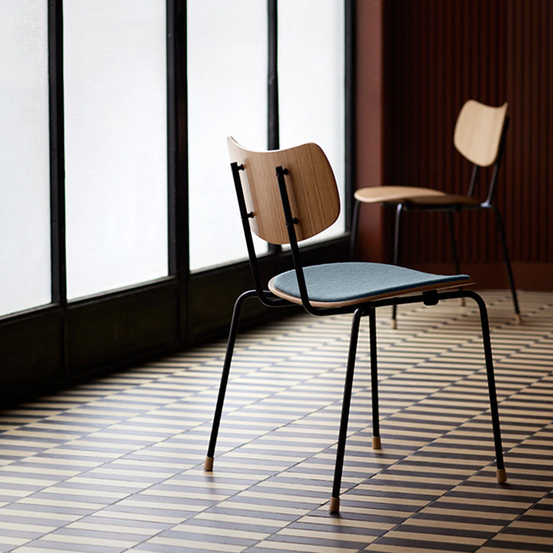 VLA26P Vega Side Chair - Front Upholstered - Stackable - Image 17