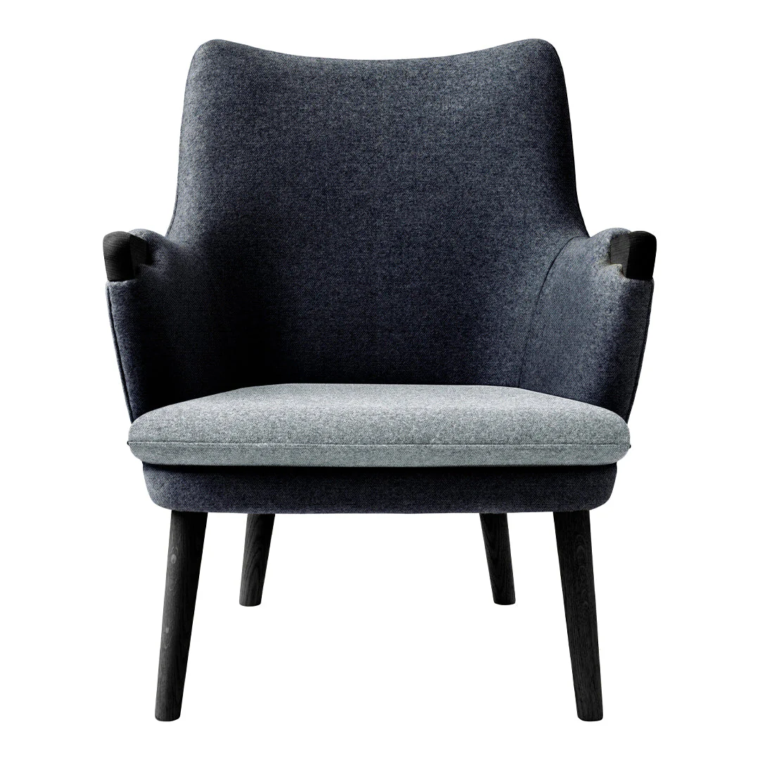 CH71 Lounge Chair - Black Frame - Image 2