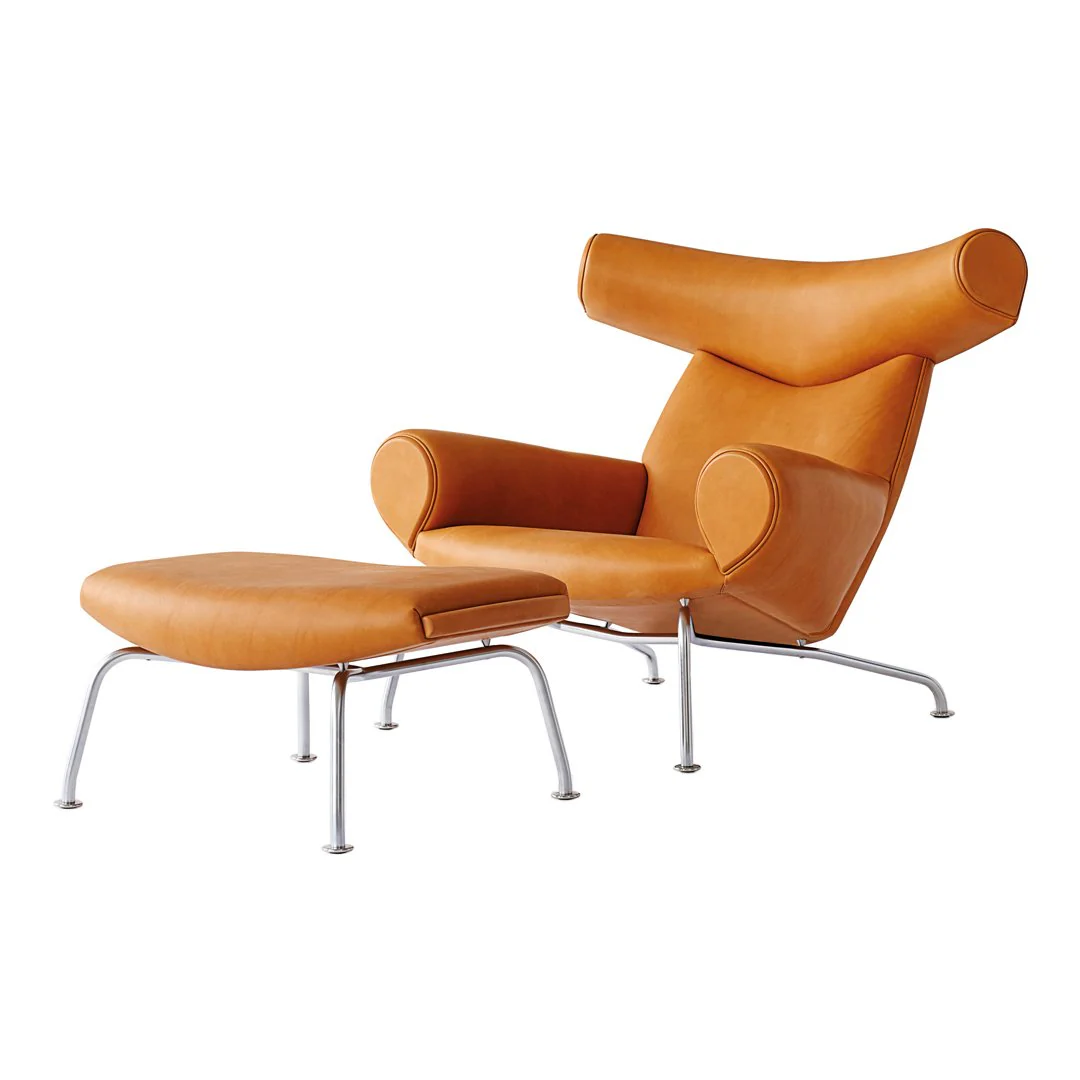 Erik Jørgensen Wegner Ox Ottoman for Ox / Queen Chairs - Image 10