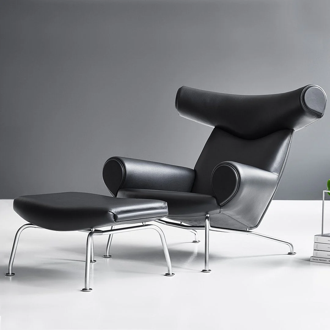 Erik Jørgensen Wegner Ox Ottoman for Ox / Queen Chairs - Image 14