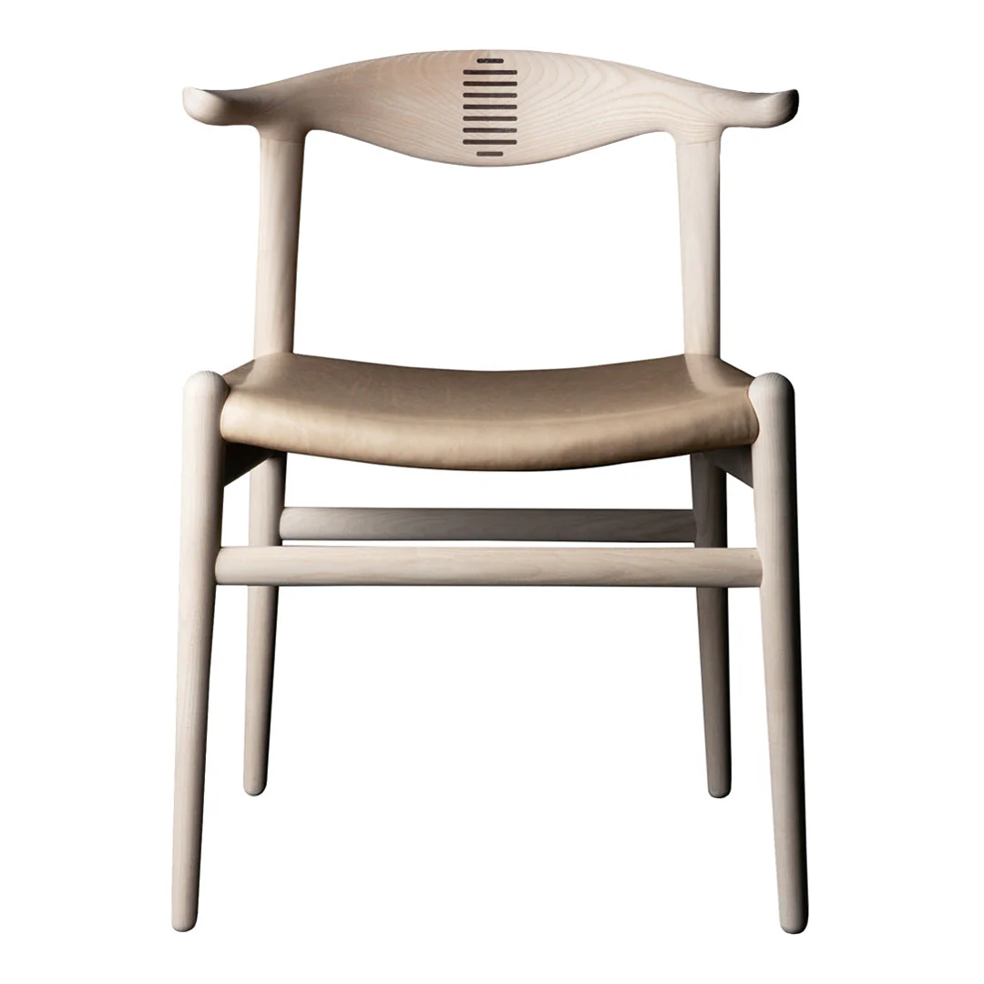 Wegner PP505 Cow Horn Chair - Upholstered - Image 4