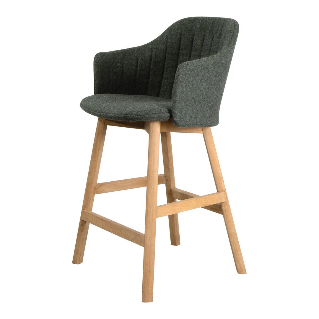 Choice Bar Chair - Wood Base - w/ Back and Seat Cushion - Image 3