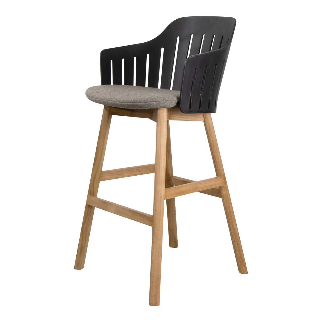 Choice Bar Chair - Wood Base - w/ Seat Cushion - Image 2