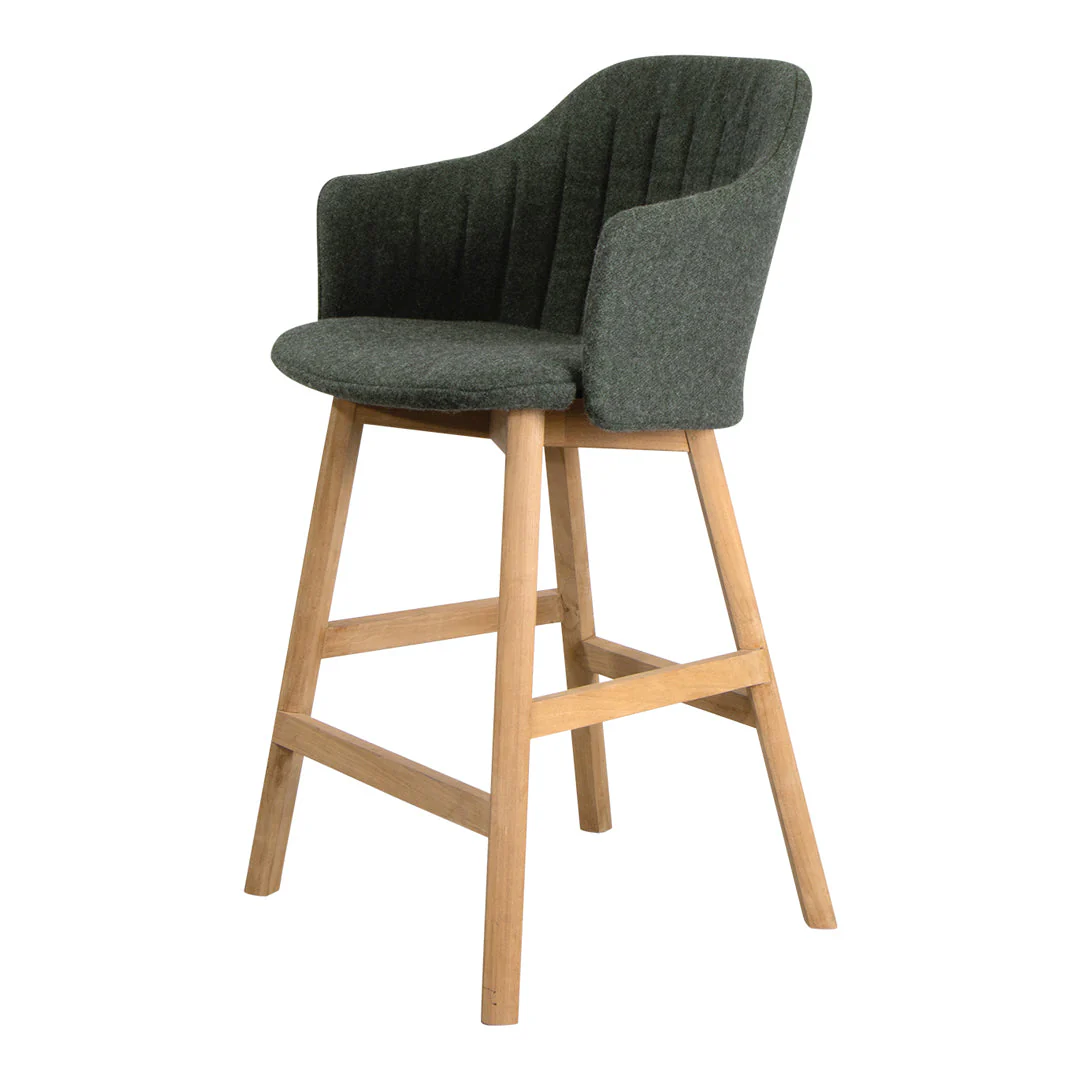 Choice Counter Chair - Wood Base - w/ Back and Seat Cushion - Image 11