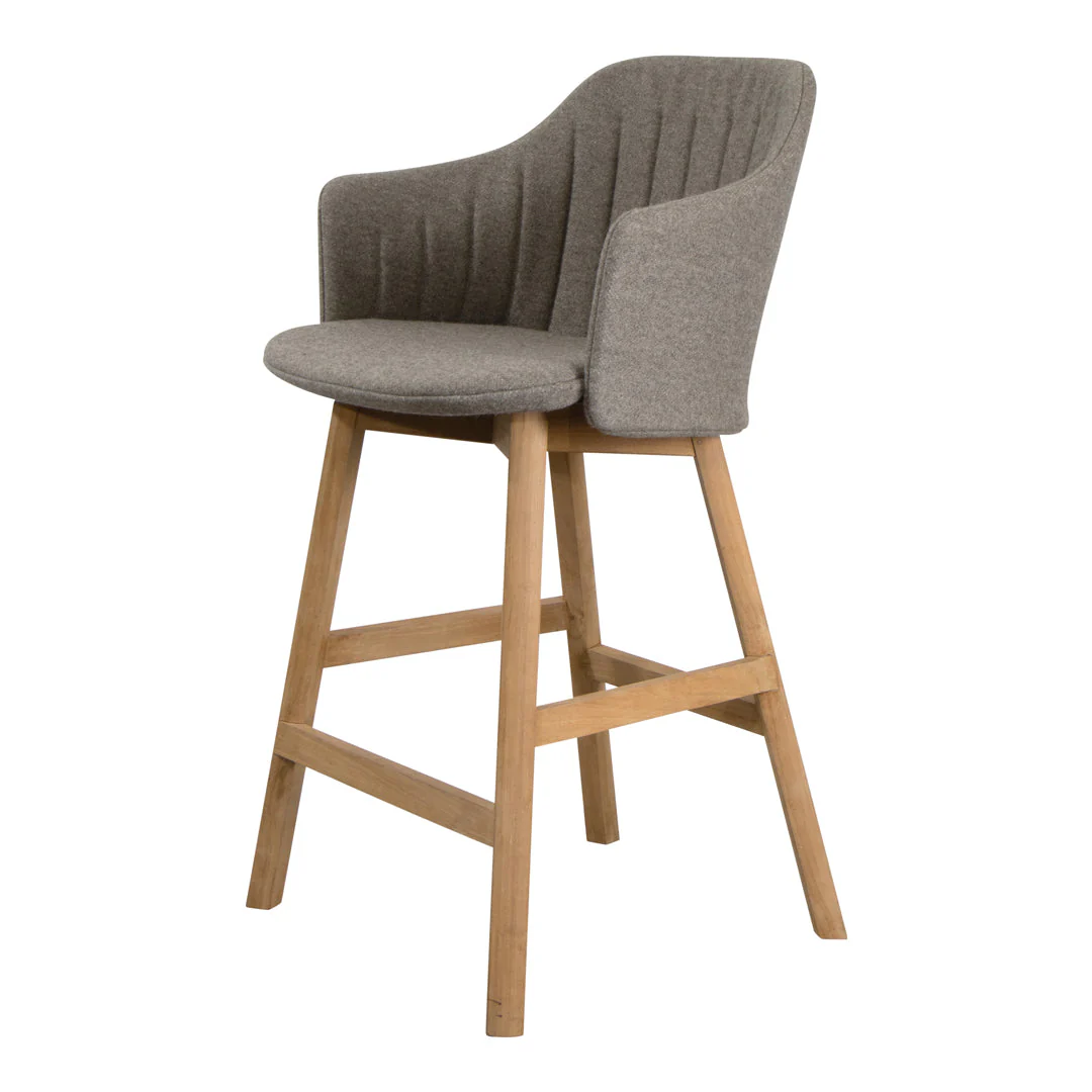 Choice Counter Chair - Wood Base - w/ Back and Seat Cushion - Image 3