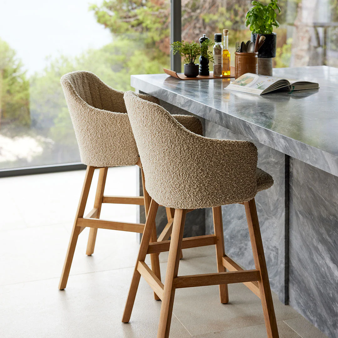 Choice Counter Chair - Wood Base - w/ Back and Seat Cushion - Image 5