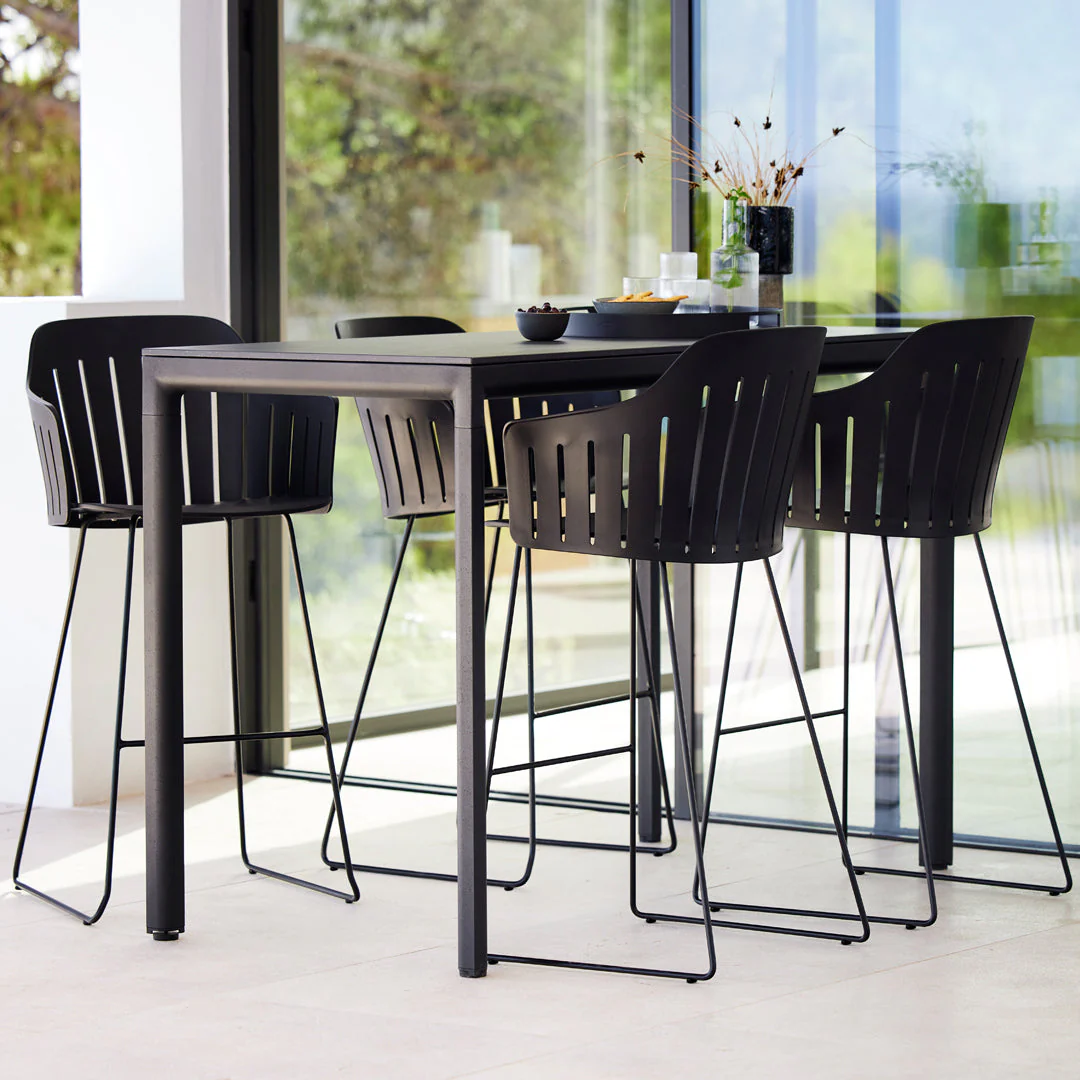Choice Outdoor Bar Chair - Sled Base - Image 4