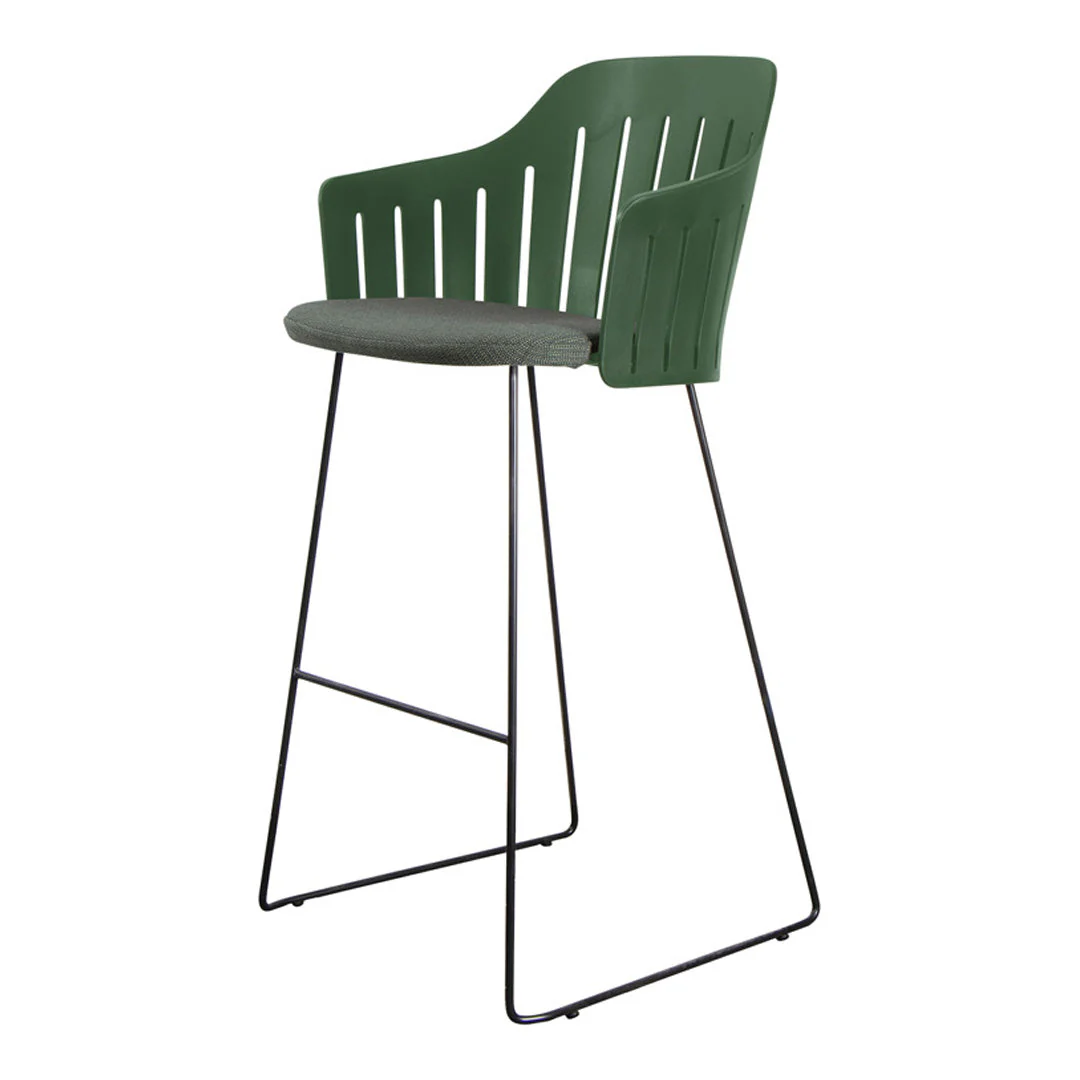 Choice Outdoor Bar Chair - Sled Base - w/ Seat Cushion - Image 12