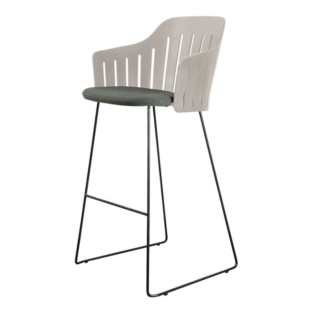 Choice Outdoor Bar Chair - Sled Base - w/ Seat Cushion - Image 13