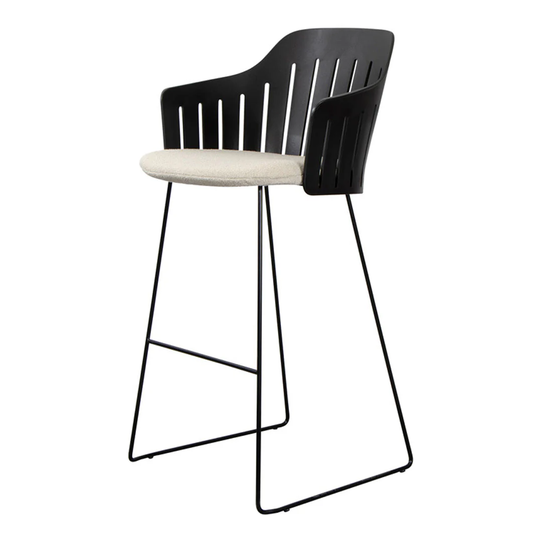 Choice Outdoor Bar Chair - Sled Base - w/ Seat Cushion - Image 15