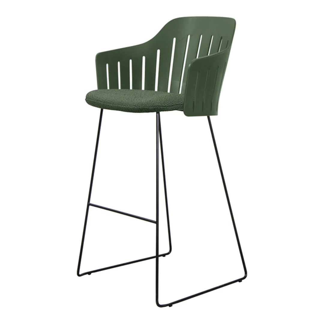 Choice Outdoor Bar Chair - Sled Base - w/ Seat Cushion - Image 21