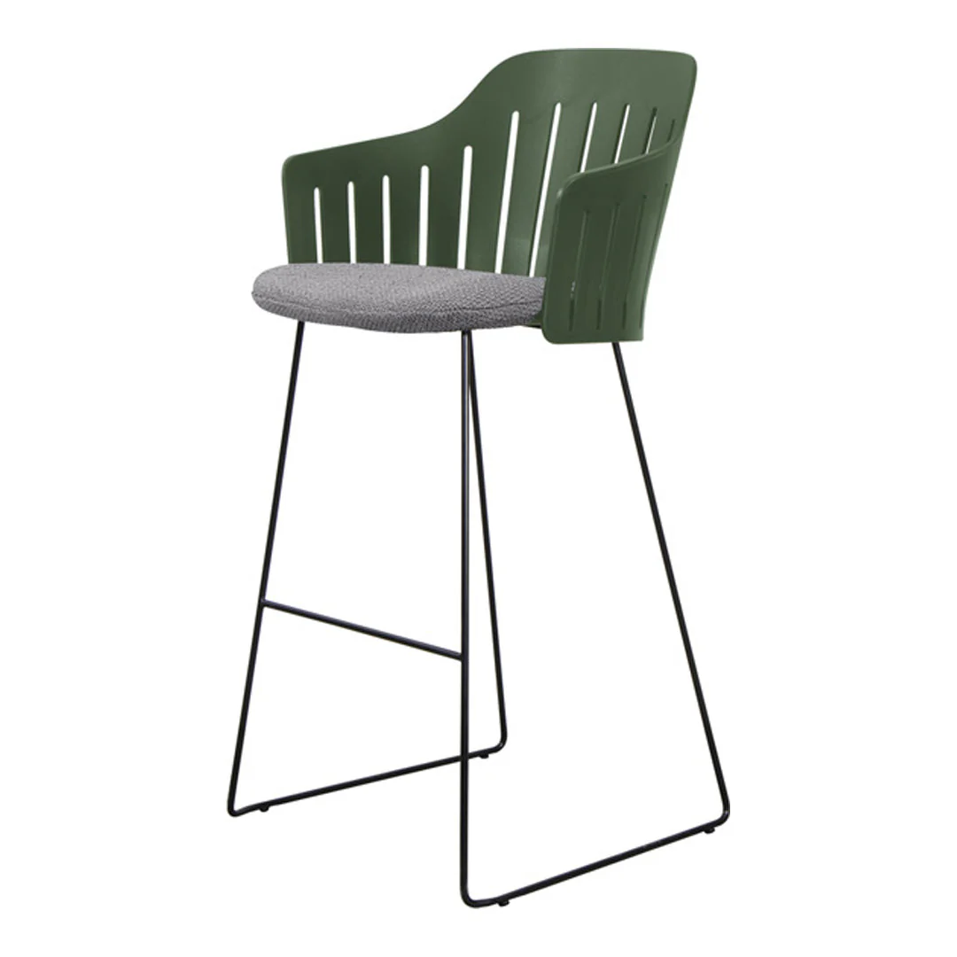 Choice Outdoor Bar Chair - Sled Base - w/ Seat Cushion - Image 26