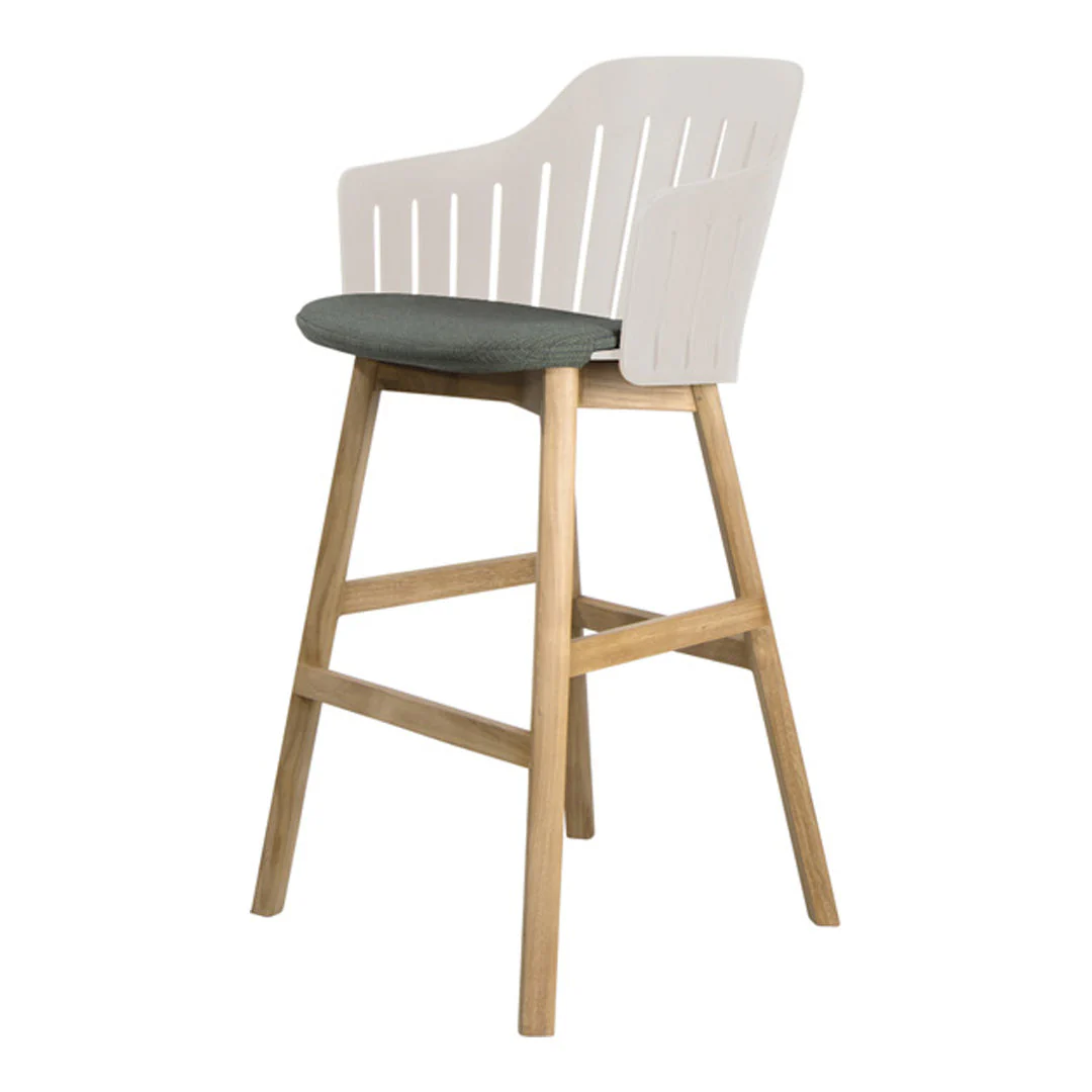 Choice Outdoor Bar Chair - Wood Base - w/ Seat Cushion - Image 29