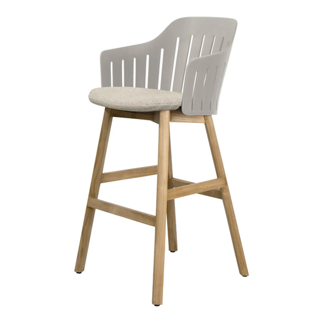Choice Outdoor Bar Chair - Wood Base - w/ Seat Cushion - Image 34