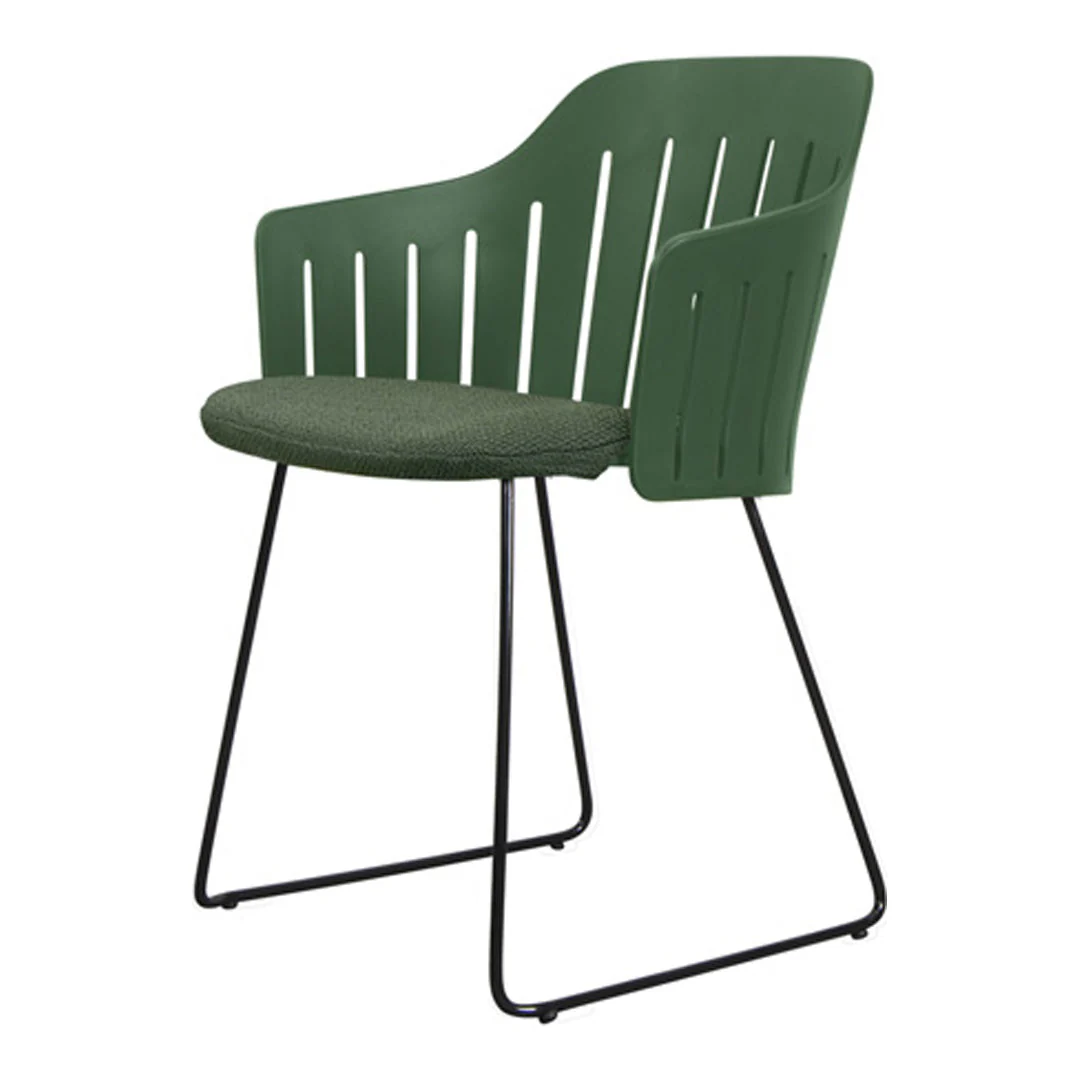 Choice Outdoor Chair - Sled Base - w/ Seat Cushion - Image 2