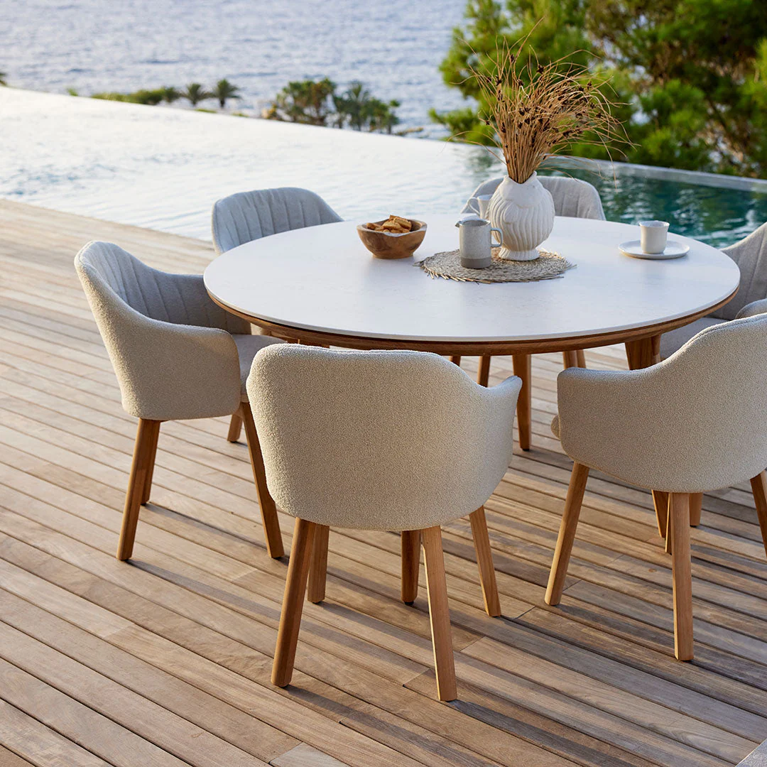 Choice Outdoor Chair - Wood Base - w/ Back and Seat Cushion - Image 9