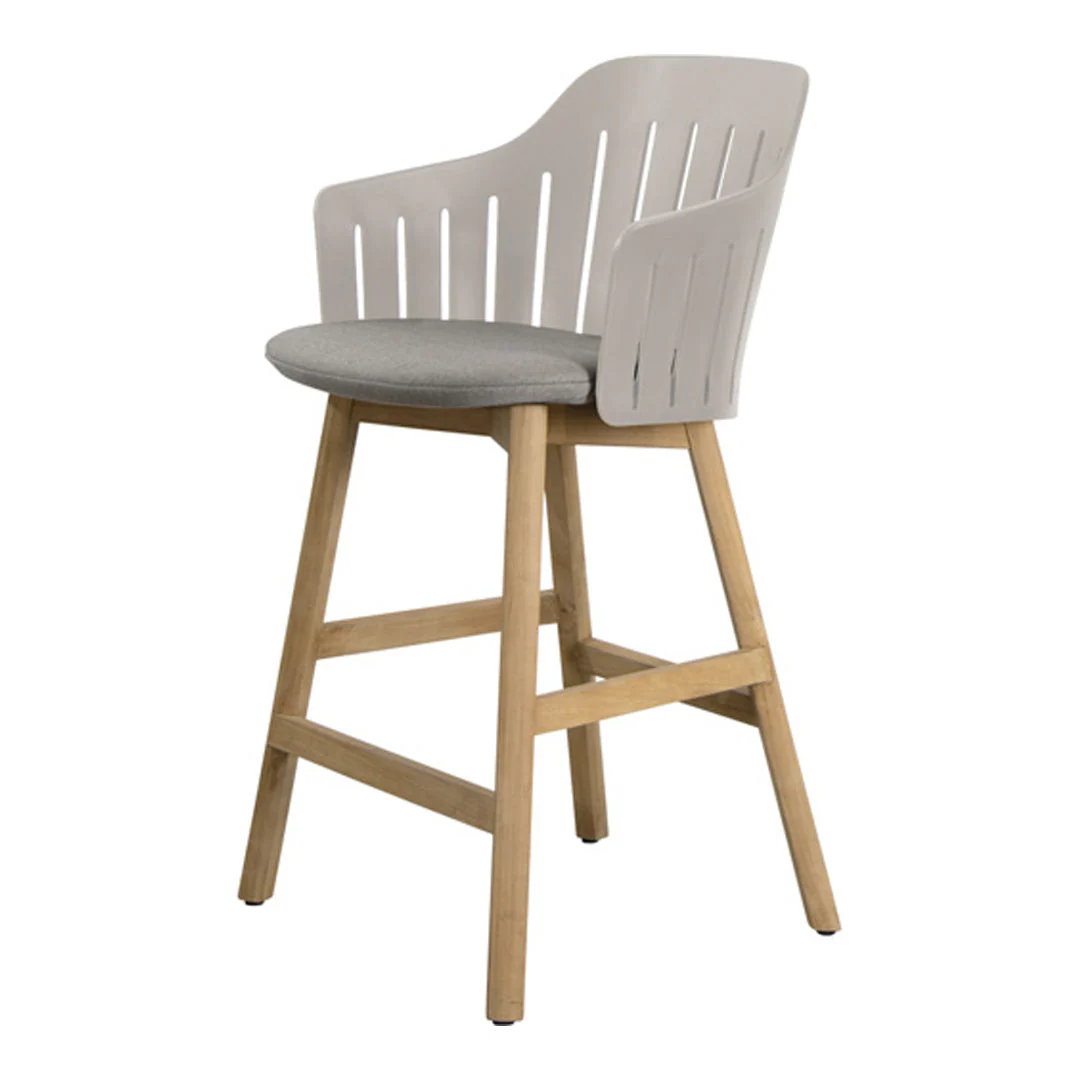 Choice Outdoor Counter Chair - Wood Base - w/ Seat Cushion - Image 11