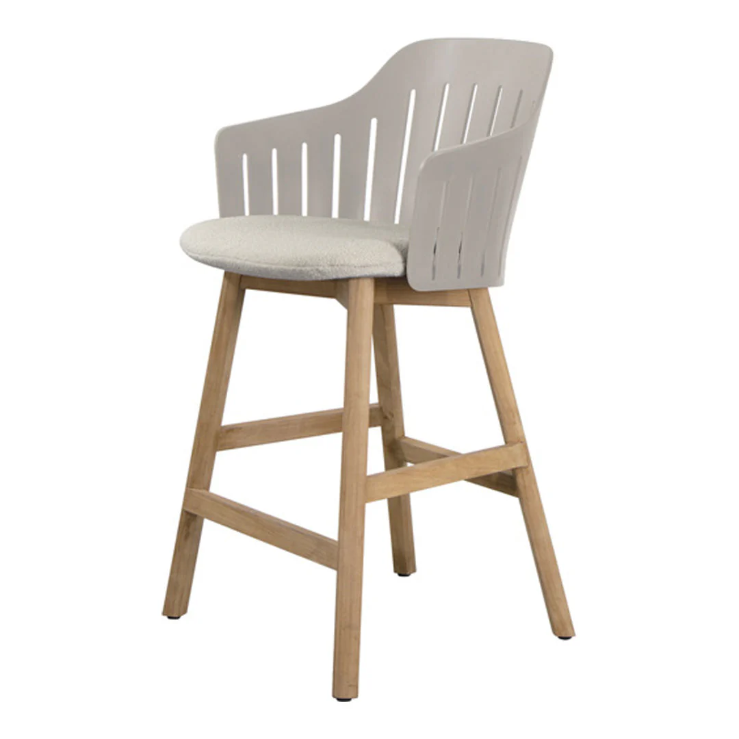 Choice Outdoor Counter Chair - Wood Base - w/ Seat Cushion - Image 18