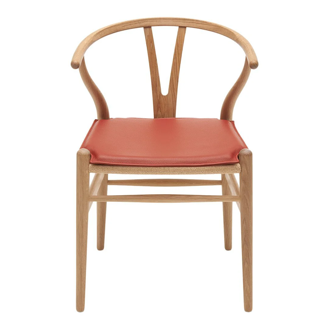 Leather Seat Cushion for CH24 Wishbone Chair - Image 6