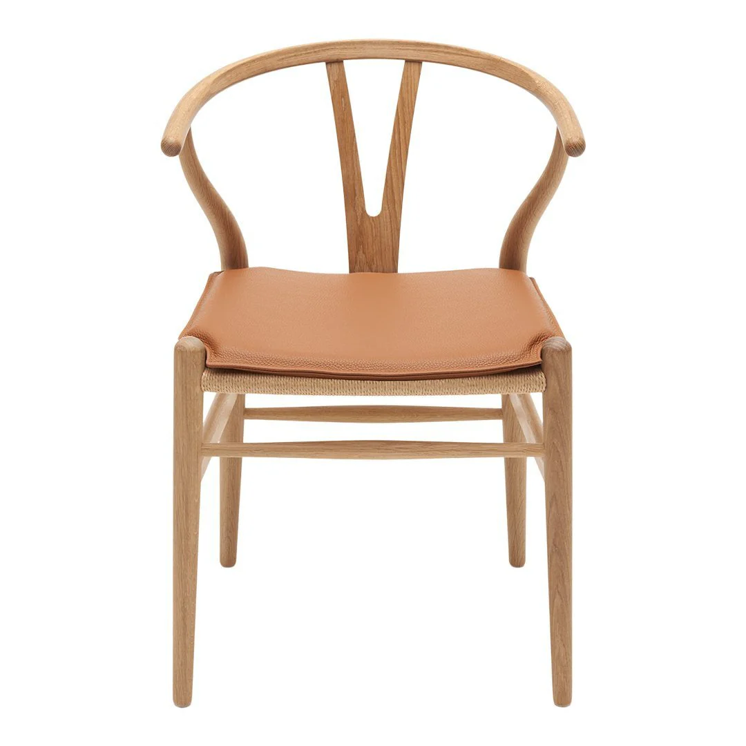 Leather Seat Cushion for CH24 Wishbone Chair - Image 7